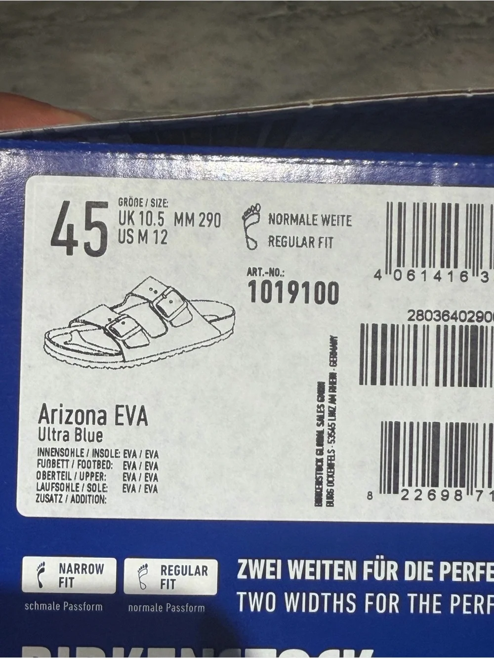 Birkenstock Arizona EVA Sandals in ultra Blue